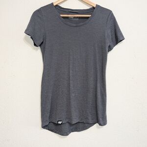 Wuru Wool Gray Size Small Merino Wool Short Sleeve Base layer T-shirt Top